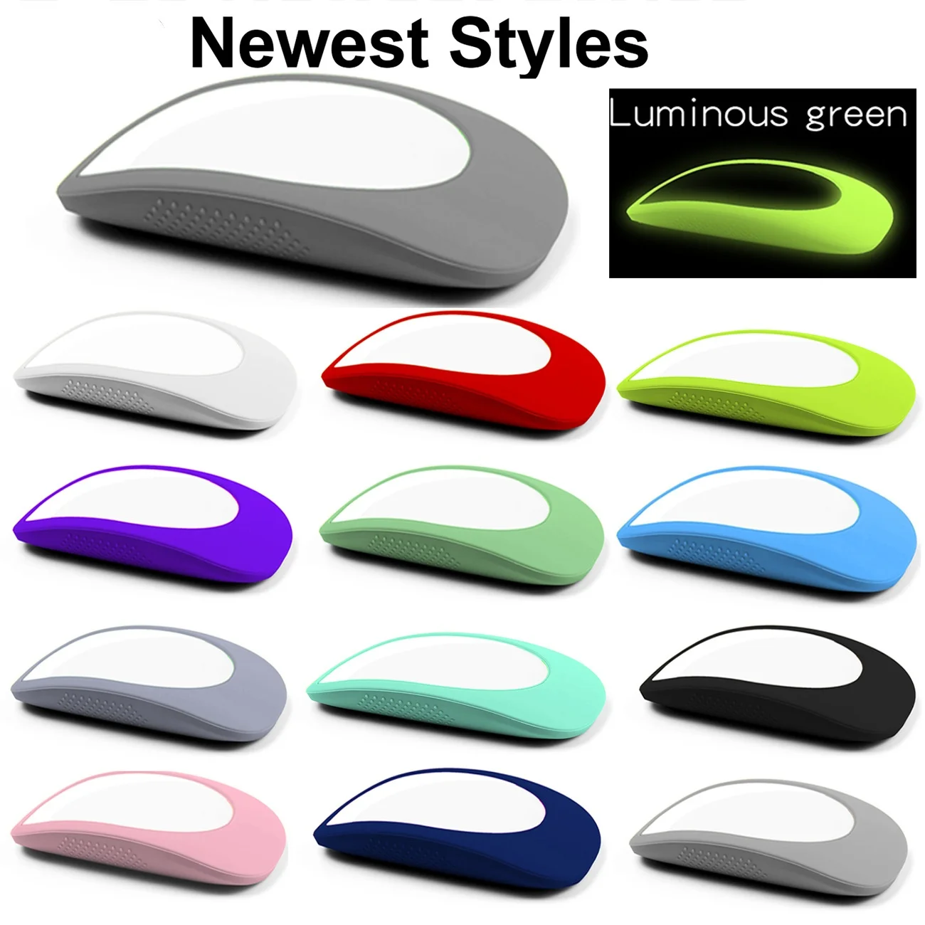 

Colorful Apple Magic Mouse2 1Skin,Mouse Sleeve Soft Ultra-thin Skin Cover for -Apple Magic Mouse2/1 Case Silicon Solid Cover