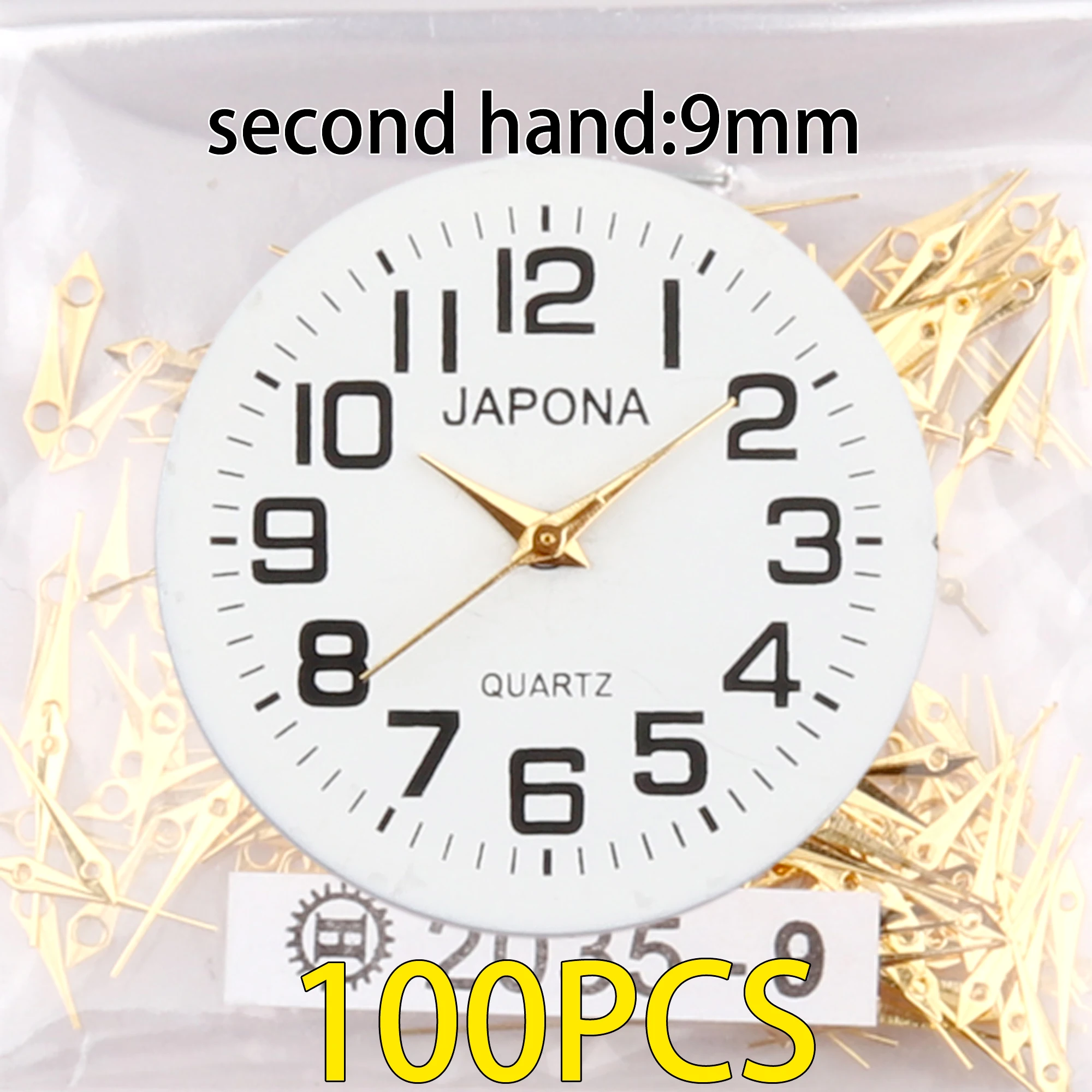 100pcs watch hands Gold Watch hand  Watch pointer 2035 watch hand, applicable PC21 hand sl68 hand gl68 hand sl39 hand pe10 hand