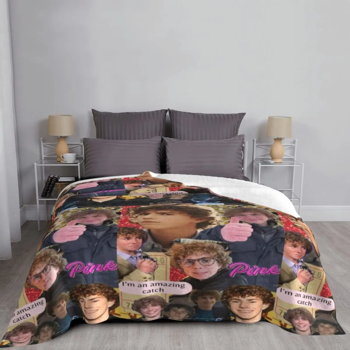 Утяжеленное одеяло с коллажем percy jackson walker scobell