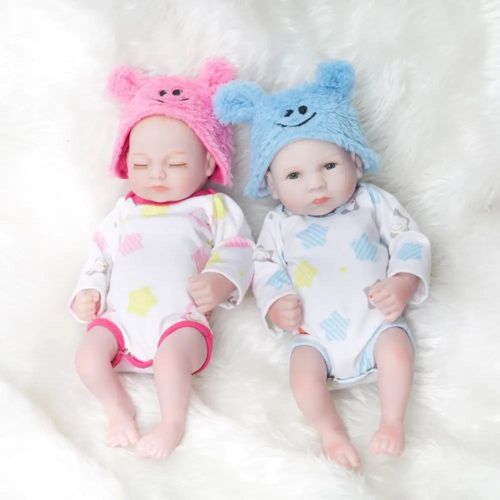 

Open Eyes / Sleeping Reborn Baby Dolls Full Body Girls Boys Newborn Realistic Dolls Reborn 28cm 10 inches