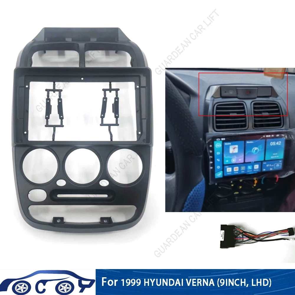 Автомобильный радиоприемник для 1999 HYUNDAI VERNA (9 дюймов LHD) облицовка Android GPS MP5