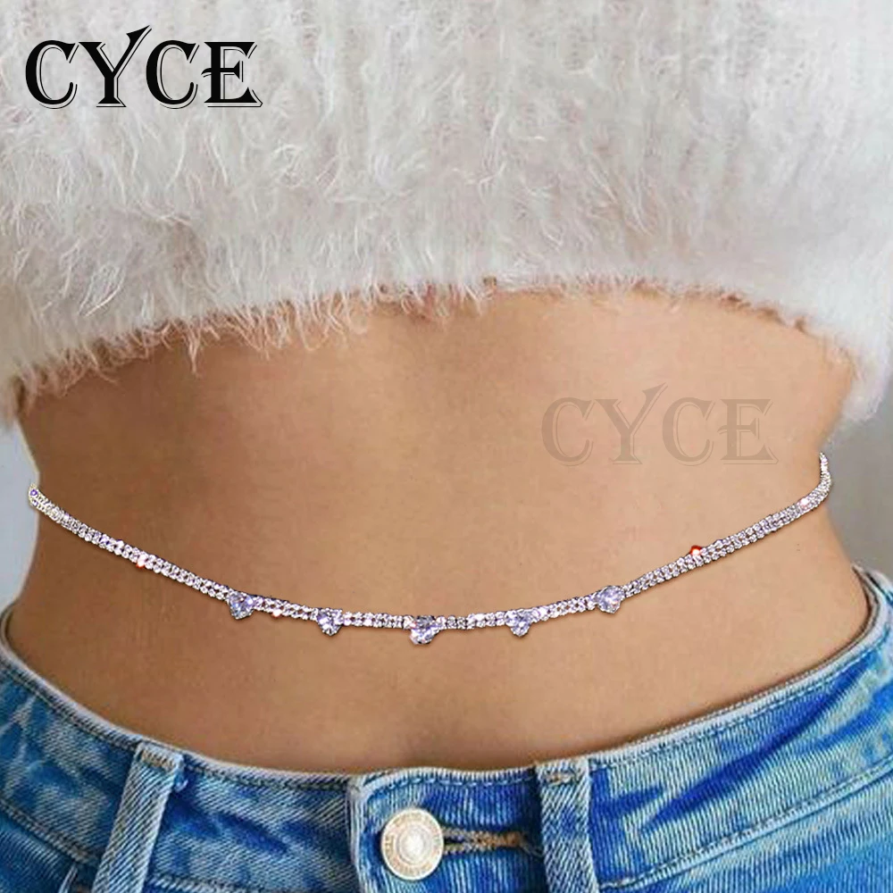 

Женская цепочка для живота, блестящая цепочка на талию, Летний Пляжный аксессуар, 1 шт.