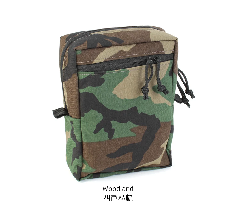 SS GP Longitudinal Zipper Sundry Bag MOLLE Vertical Bag Lv119 Back Plate Tactical Outdoor Camouflage