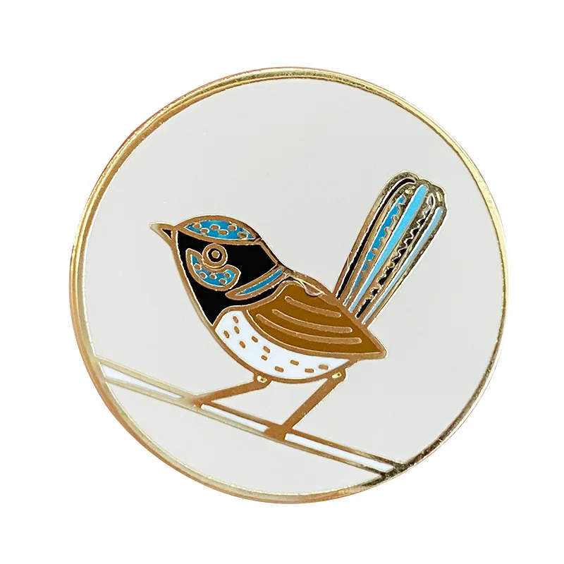 

Wren Brooch Hard Enamel Pin Lapel Pins Jewelry Accessory