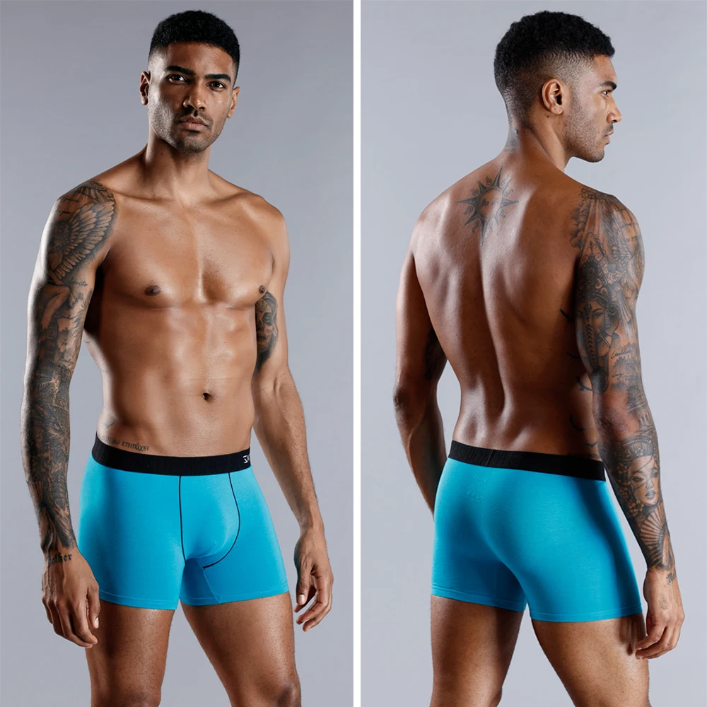 4Pcs Lot Boxers Man Underwear Cotton Boxer Shorts Men's Panties Sexy Underpants Male Boxershorts Set Mens Undrewear