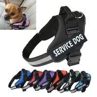 reflective dog harness medium and large pet chest harness breathable adjustable outdoor walking dog supplies dog vest cat