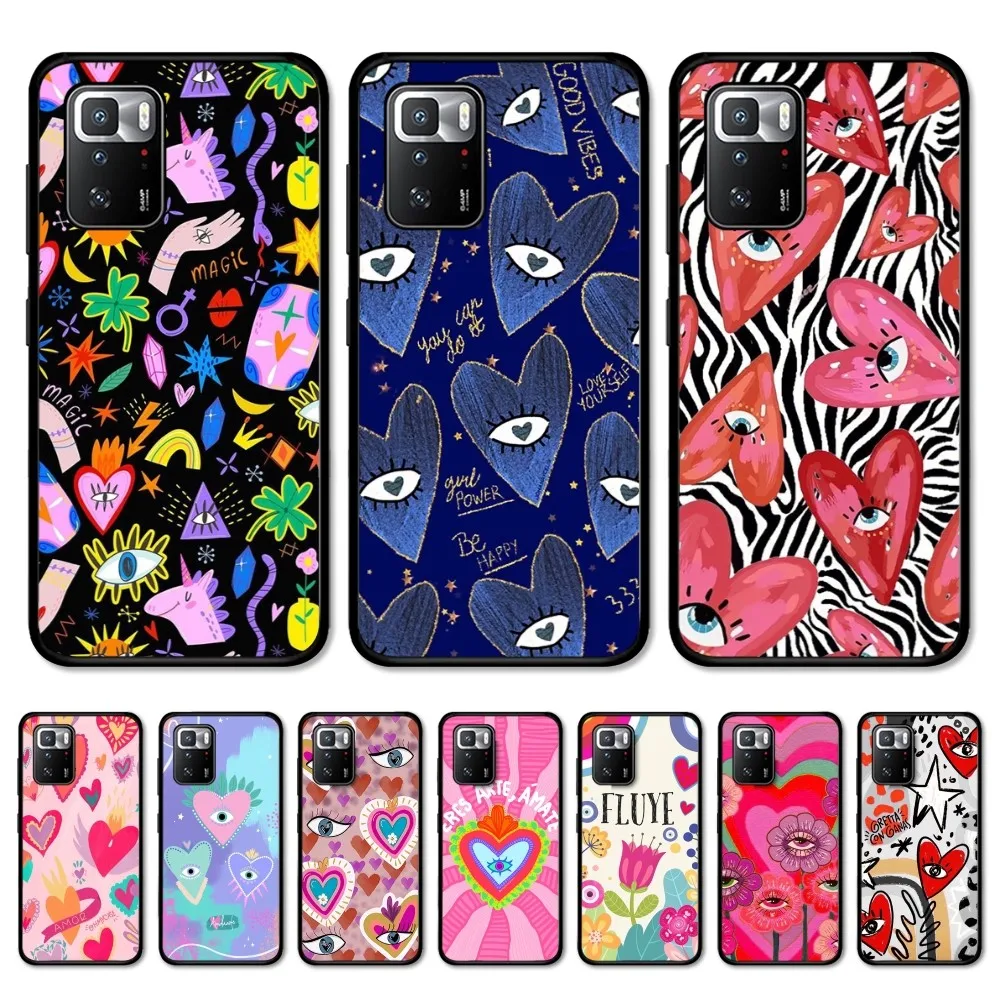 Забавный турецкий чехол Lucky Blue Evil Eye для Redmi Note 4 X 5 A 6 7 8 Pro T 9 9S 10 11 11S 11Epro PocoM3pro