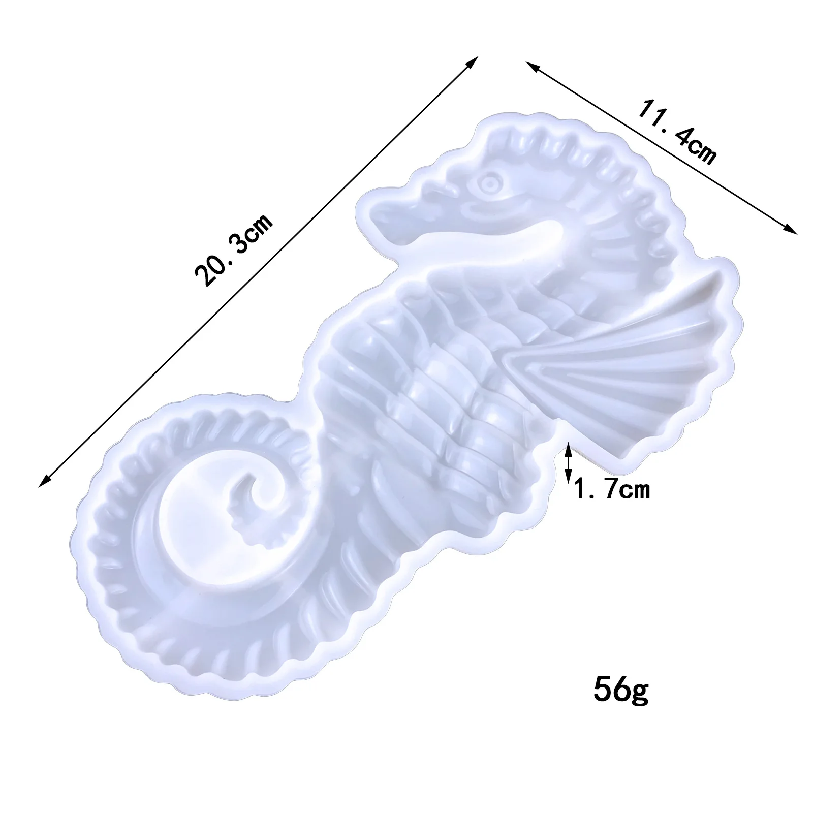 Эпоксидная форма Морской конек для украшения стен силиконовая подвеска