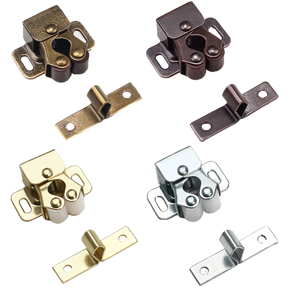 

Door Close Latch Double For Motorhomes Gripper Hardware Home Lock Replacement Roller Stainless Steel 2pcs Boat