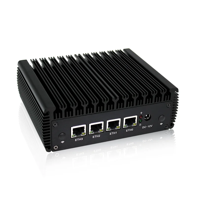 2.5G Router Celeron J4125 Fanless Mini PC 4 Intel i225V3 2500M Nics 2xDDR4 HD-MI VGA pfSense OPNsense Ubuntu VPN Firewall Server |