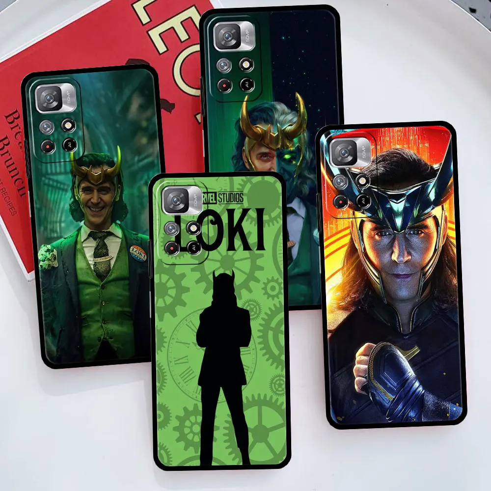 Shockproof Cell For Redmi 9A 9C 9 K40 10 Pro 9S 8 11 8T 9T K50 11T K40s Marvel God Loki Season 1 Tom Hiddleston Celular Coque