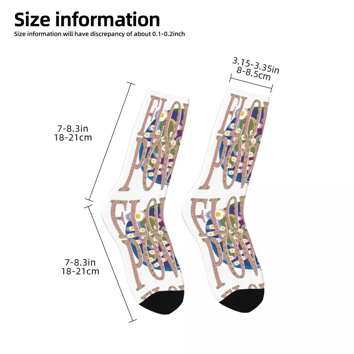 Носки в стиле хип-хоп унисекс цветочные мощные аксессуары мягкие спортивные