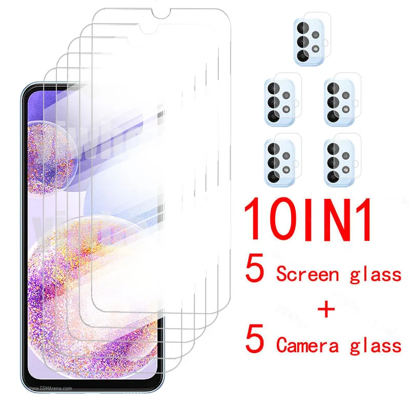 

Tempered Glass Case For Samsung Galaxy A23 Cover Screen Protector Film For Samsung A23 A33 A53 A73 5G 23A A235F Protective Glass