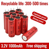 2022 new small cylindrical capacitor lithium battery 18500 1000mah 3 2v power tool battery high rate fast charging battery
