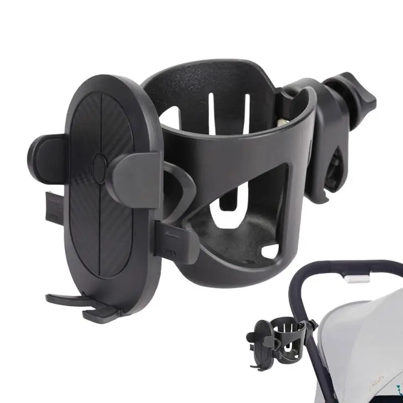 

Baby Stroller Cup Holder Walker Cup Holder With Phone Holder 2 In 1 Cup Phone Holder For Stroller Bike Wheelchair Walker Scooter