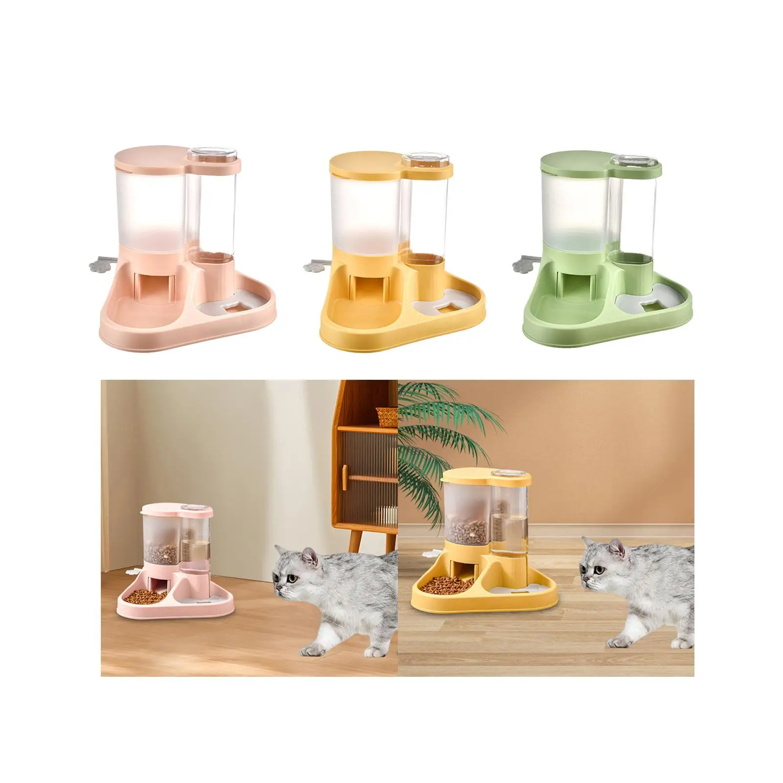 Практичная поилка для домашних животных большой емкости путешествий котят и