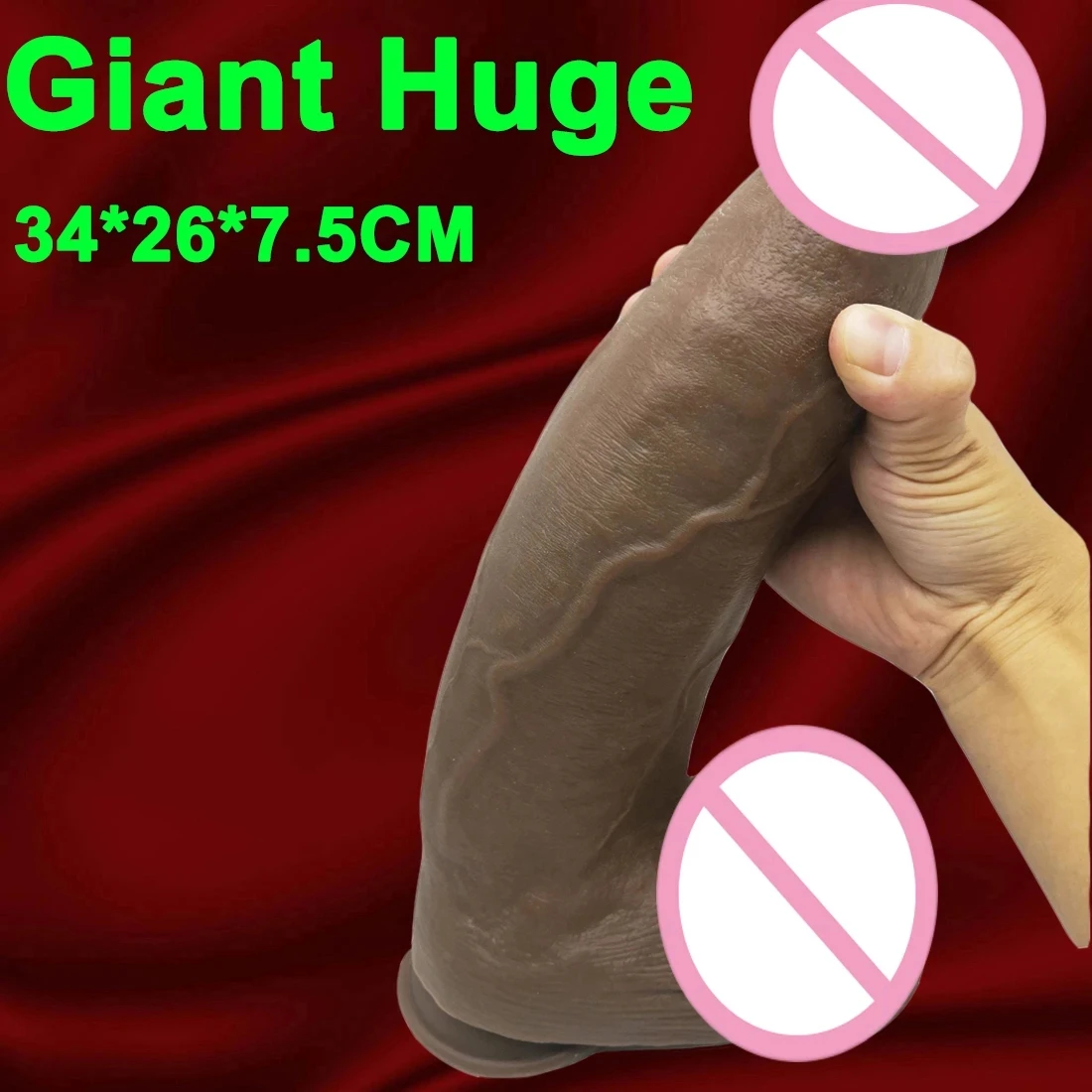 

AMABOOM Super Long Huge Dildo Suction Cup Realistic Penis Large Strap-on Dick Cock Lesbian Sex Toys For 18+ Adults Women Giant