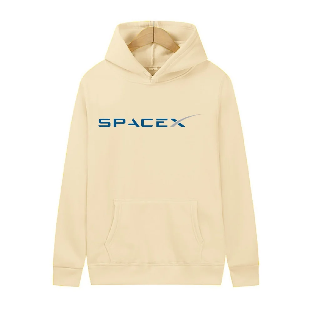 Фото Мужская толстовка с капюшоном из шерсти SpaceX Rocket Expedition ELON MUSK SPACE SCIENCE Мужской пуловер Утолщенная толстовка с капюшоном Классный свитер Спортивный №5