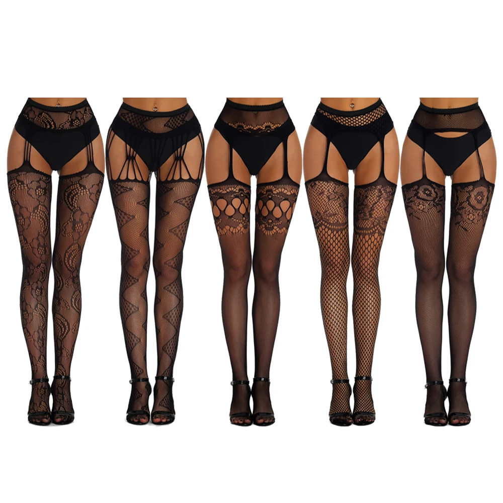 

Sexy Erotic Lingerie Tights Stockings Sexy Women Crotchless Body Stockings Women Fishnet High Waist Pantyhose Open Crotch