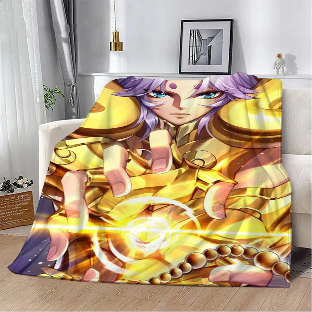 Saint Seiya плюшевое флисовое одеяло современный стиль декора для входной двери кухни