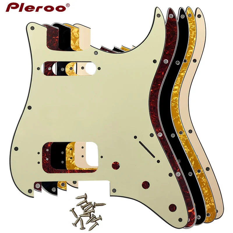 

xinyue Guitar Pickguard -For US 11 Screw Holes Stratocaster With Floyd Rose Tremolo Bridge Humbucker HS Scratch Plate