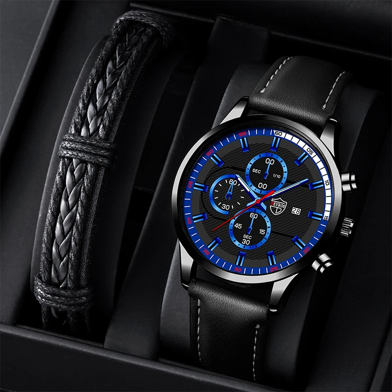 

Brand Fashion Men Sport Watch Man Business Casual Leather Bracelet Stainless Steel Quartz Wristwatch Male Luminous Clock Watches