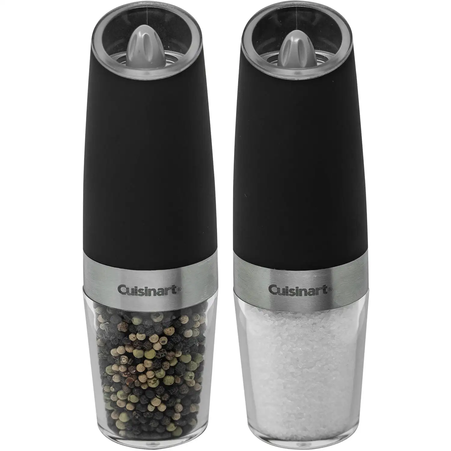 

Gravity Salt and Pepper Spice Mill with Blue LED Light, 2/3 Cup Capacity