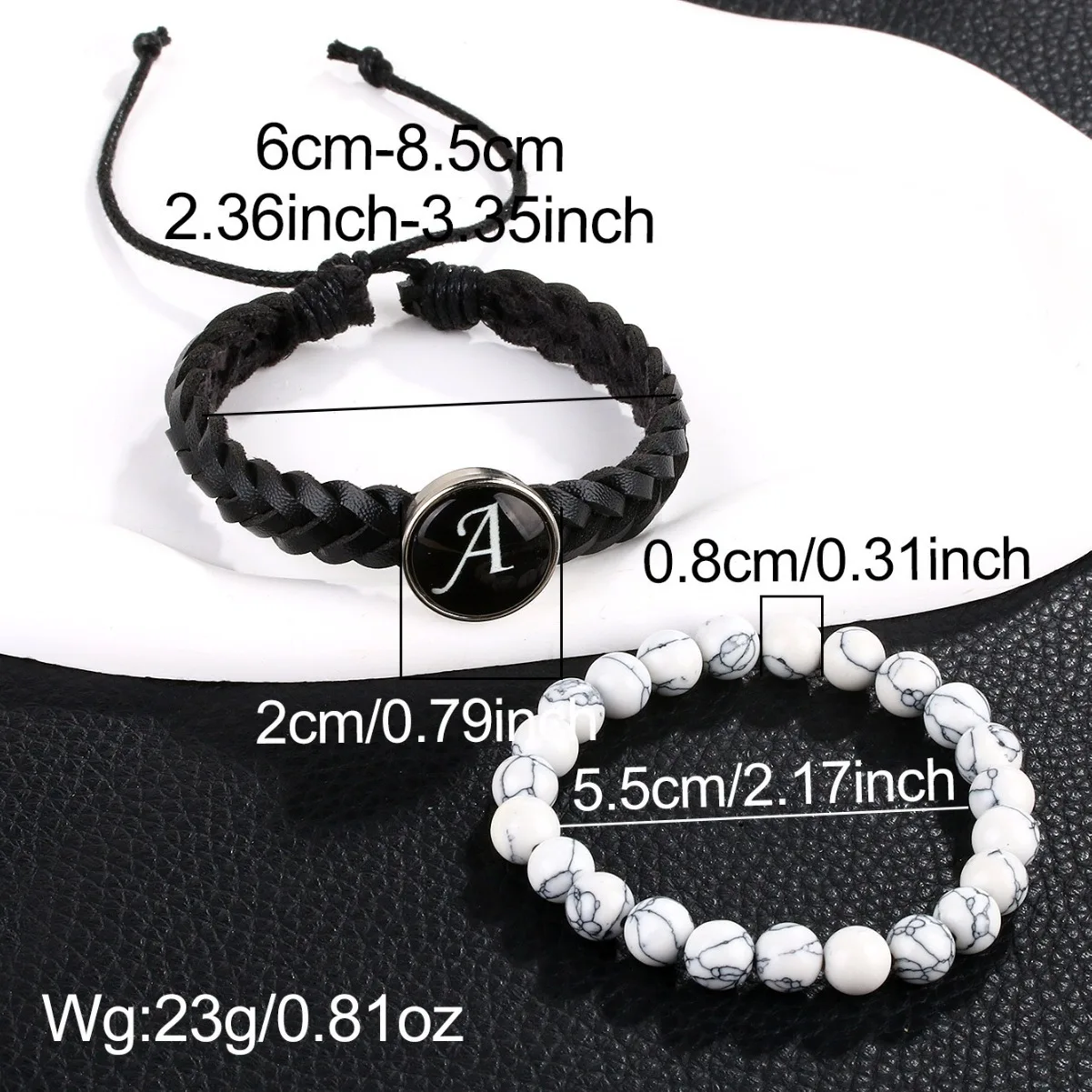 Браслет с бирюзовыми бусинами