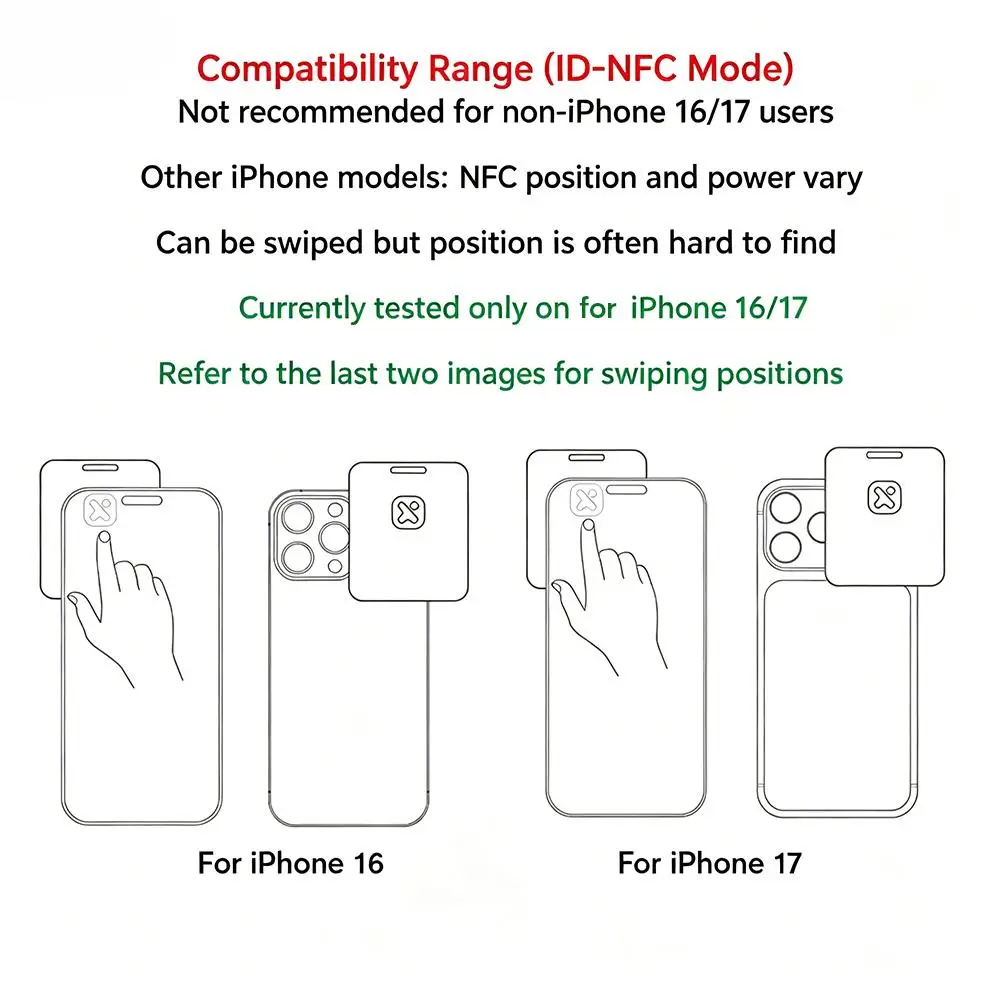 Фото Цветная NFC-карта XTEINK Tong Card 2.5