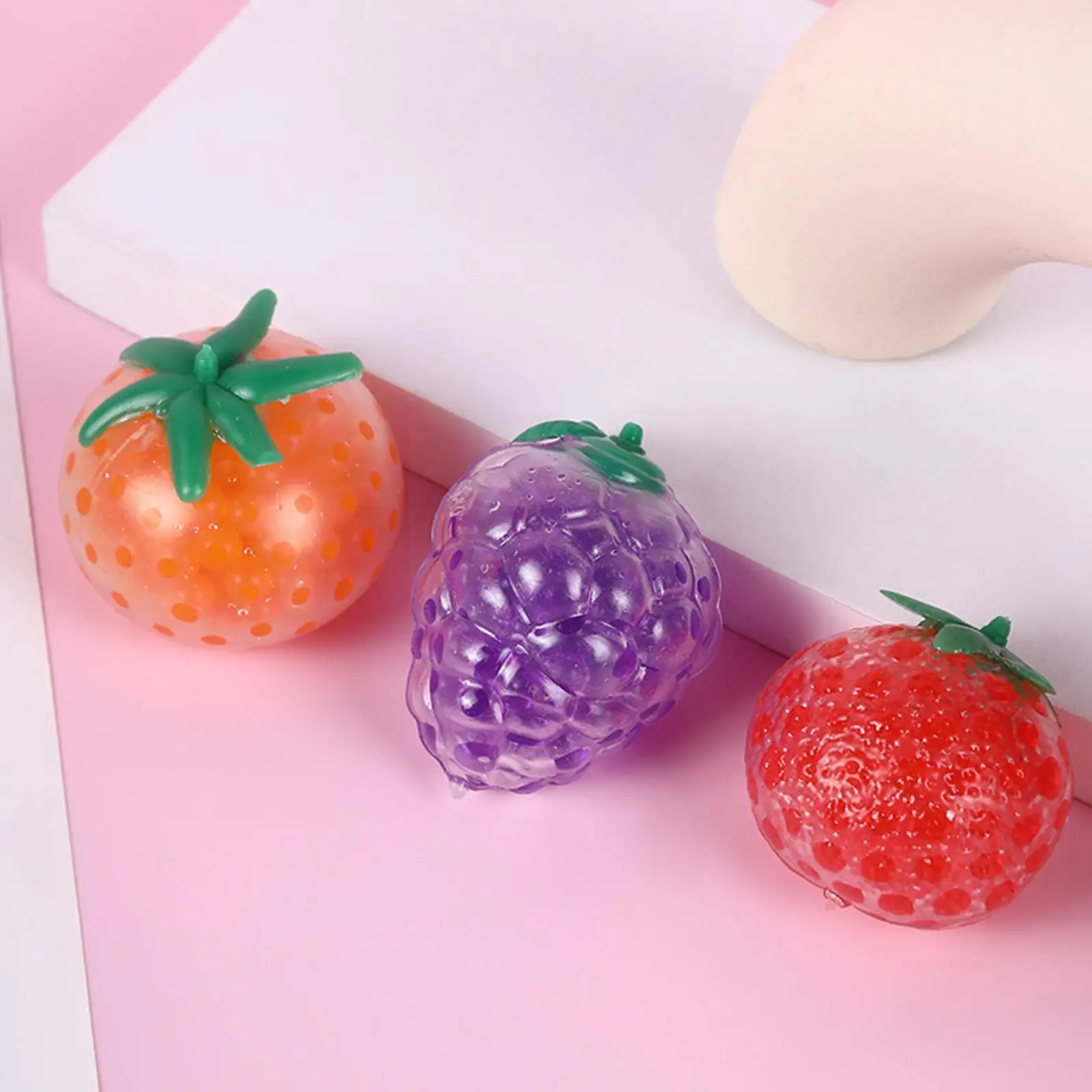 

Fruit Decompression Toys Jelly Funny Things Stress Reliever Toys For Adult Kids Novelty Gifts Strawberry Orange Grape Shape X0F4