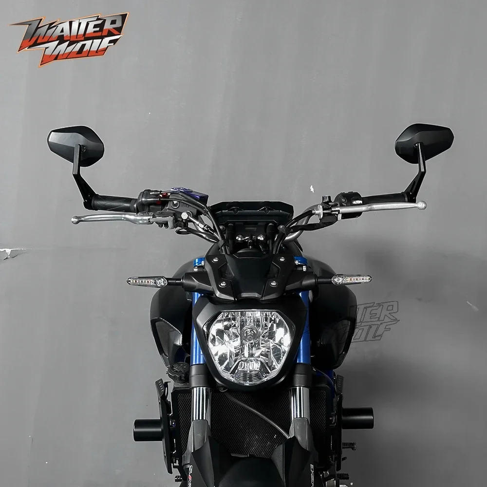 Для MT07 MT09 MT10 MT125 FZ07 FZ09 XSR 700 900 FZ6 FZ1 XJ6 Niken 850 XJR 1200 1300 TDM900 Регулируемое зеркало заднего