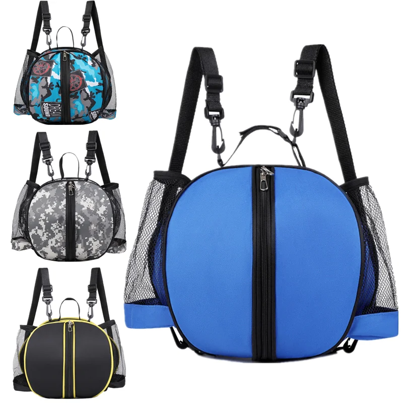 

Round Shape Mesh Basketball Backpack Sports Training Shoulder Bags Soccer Football Volleyball Ball Fitness Storage Gym Sack Pack