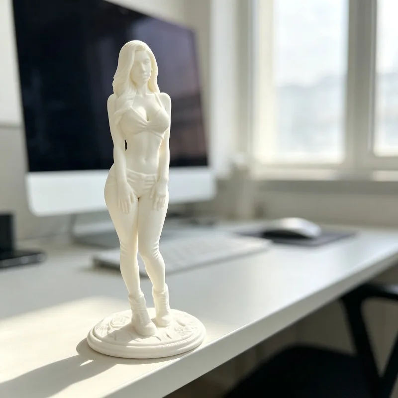 Фото 3D-печатная модель персонажа-богини с длинными волосами, портрет, украшение в стиле «чистое желание», европейский романтический подарок на день рождения, предмет искусства для домашнего декора №2