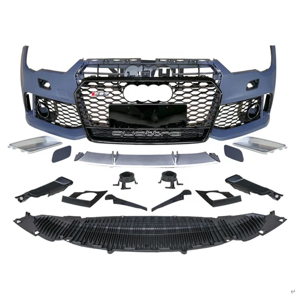 

Body kit Front Bumper With grill For A7 RS7 Style Car accessories tuning parts PP Material 2016-2018