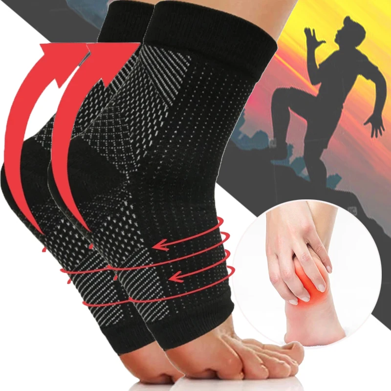 

1Pair Plantar Fasciitis Compression Ankle Brace Sock Sleeves,Provides Foot & Arch Support. Heel Pain Achilles Tendonitis Relief