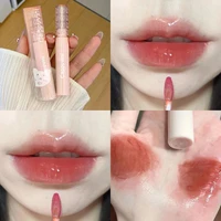 djbs lip glaze high gloss moisturizing sexy red lip lipstick fixed makeup long lasting color gloss non stick cup gloss