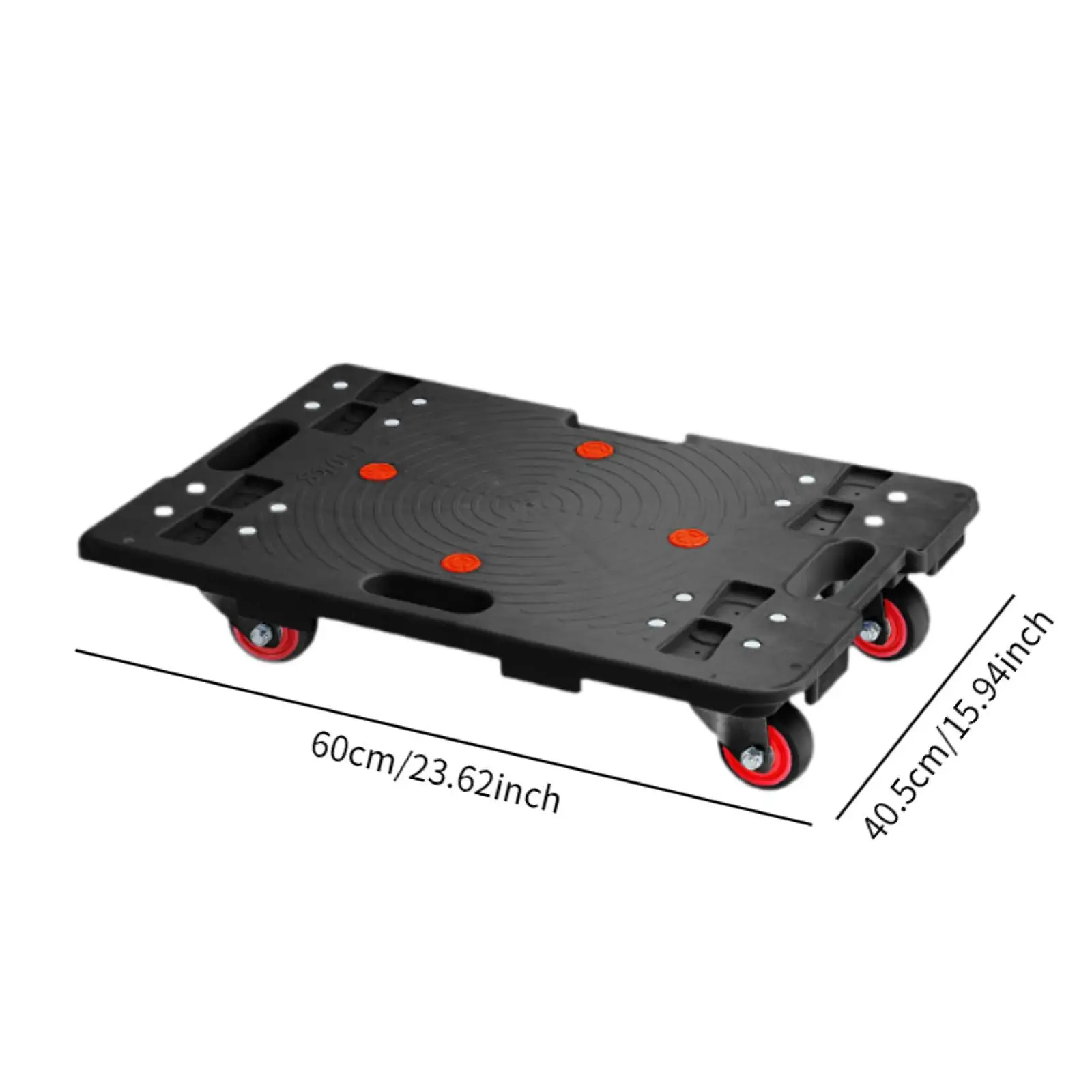 Furniture Moving Dolly Connectable Multifunctional Rubber Casters Splicable Flat for Camping Picnic Office Indoor Outdoor