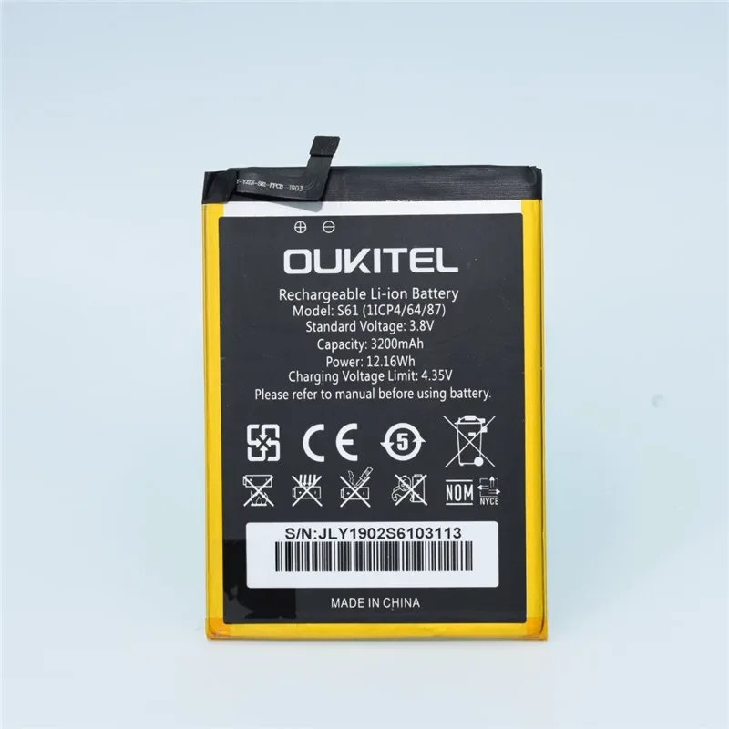 Новая дата производства для аккумулятора OUKITEL U25 pro 3200 мАч 5 дюйма MTK6750T Высокая