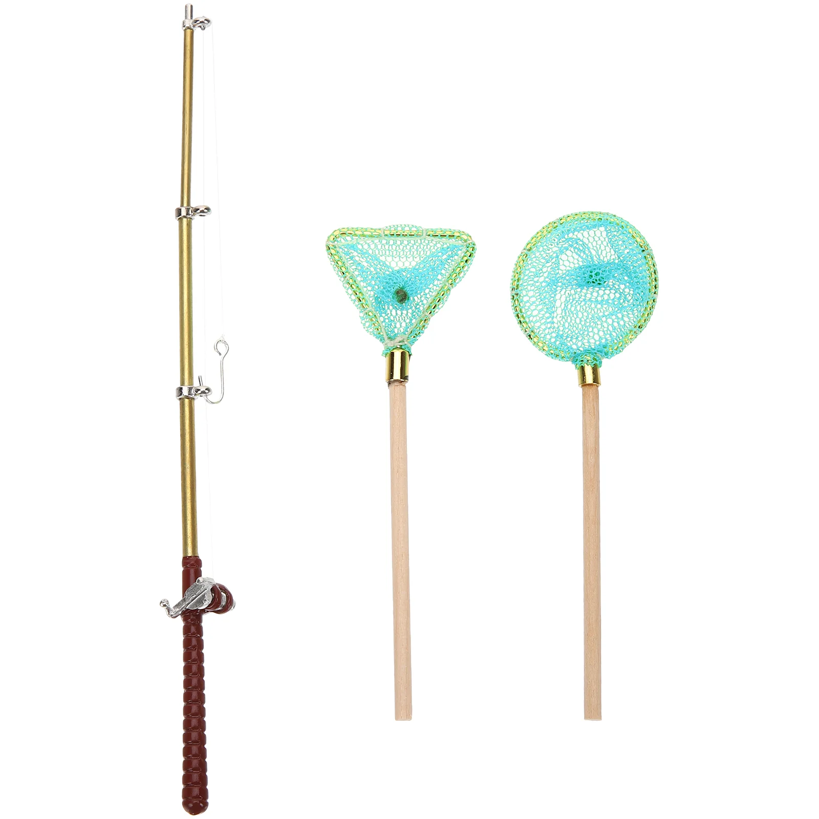 

Pole Decor Tool Minihouse Rod Toy Miniature Kids Accessories Mini Model Micro Games Landscape Decorative Fairy Pond Tiny Gardens