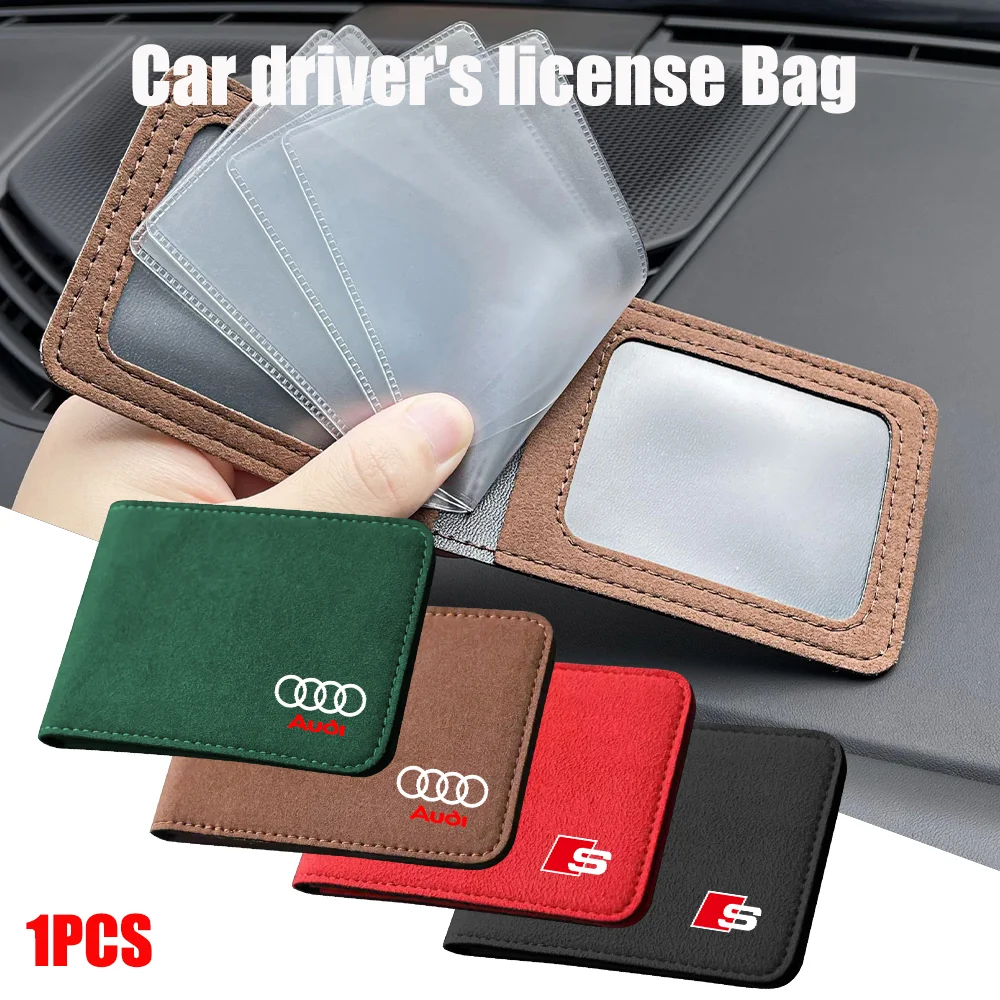Замшевый автомобильный бумажник 1 шт. сумка для водительского удостоверения
