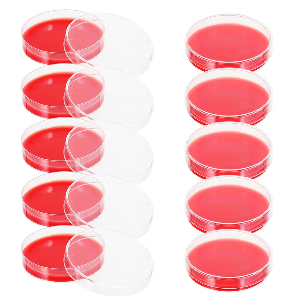 

10pcs Infusion Agar Plates Blood Agar Culture Medium Laboratory Equipment
