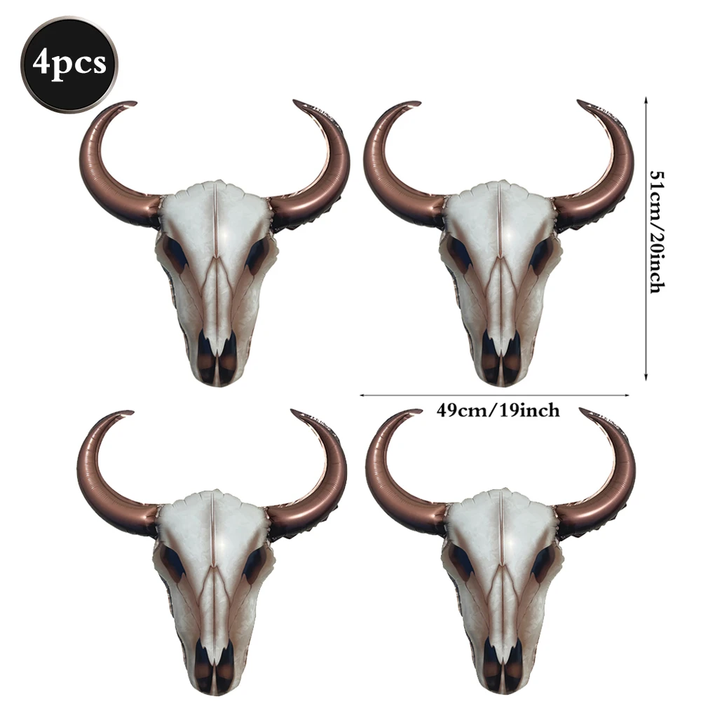 

Воздушный шар в виде коровы с длинным рогом в стиле вестерн, ковбойские воздушные шары из фольги с длинным рогом для дня рождения в стиле вестерн, украшения для девичника в стиле родео