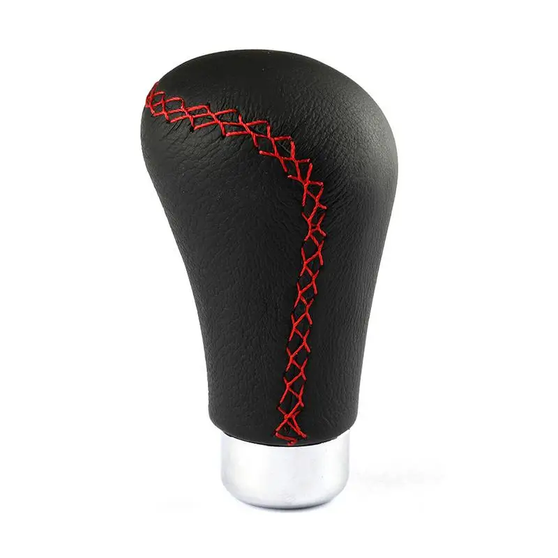 

Car Gear Shift Knob Leather Stick Shifter Handle Gear Lever Head R-Style Car Accessories Fit Most Manual Transmissions