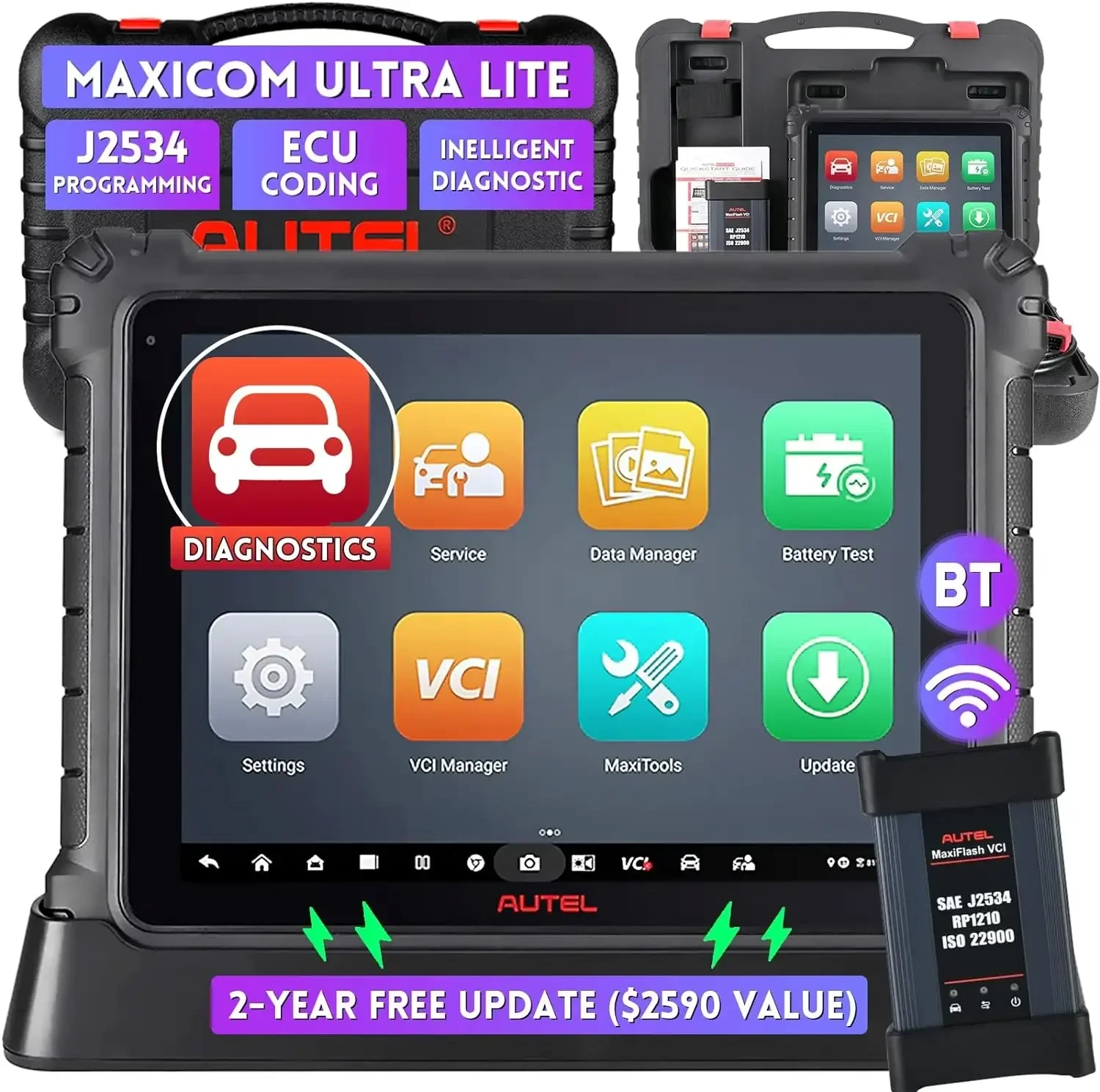 Фото Обновление сканера Autel MaxiCom Ultra Lite MS919 Elite II Pro MS909 908, как кодирование программирования MaxiSys Ultra №1