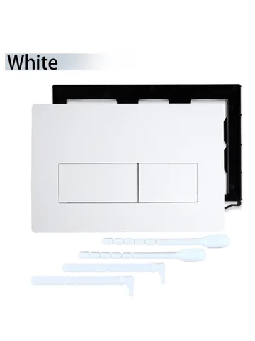 Белый двойной привод смыва, кнопки для унитаза, скрытые настенные баки, каналы для смыва, запасная часть для ванной комнаты Sigma