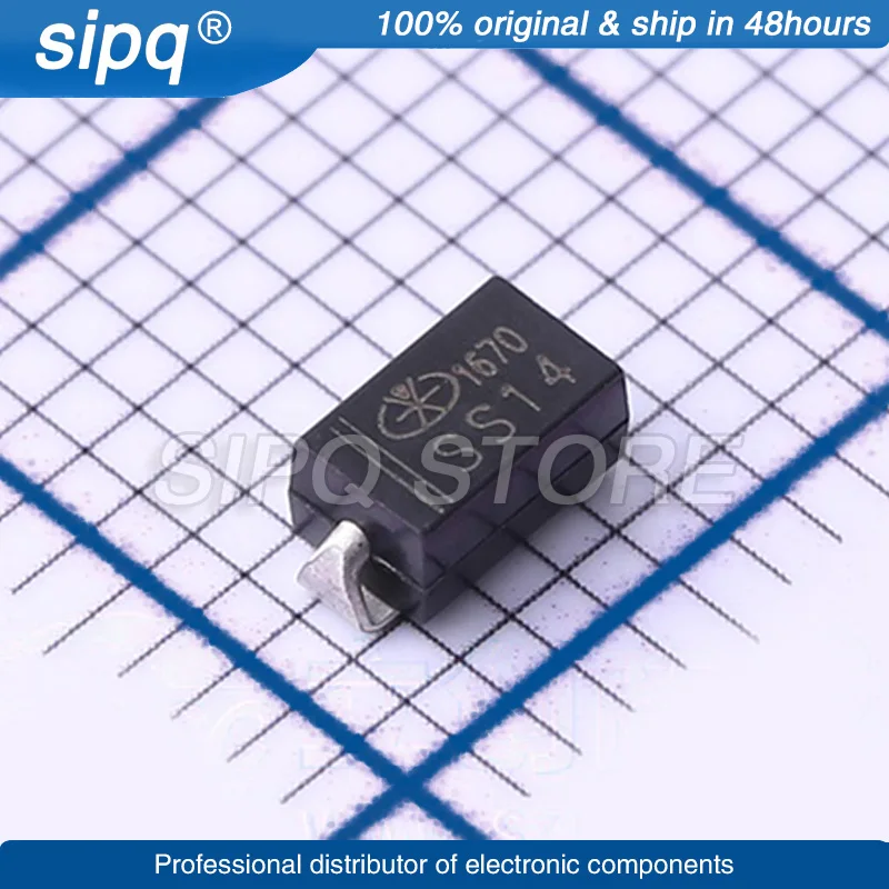 50 шт./лот SS14 40 в 0,55 в 1A SMA(DO-214AC) Шоттки, барьерные Диоды (SBD), абсолютно новые и оригинальные Шоттки, аутентичный продукт