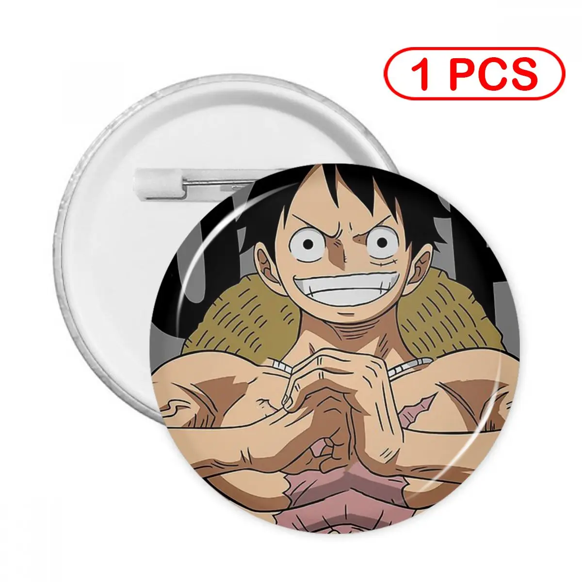 

One Piece D. Luffy Soft Button Pin Clothes Brooch Creative Pins Jewelry Decor Cute Badge Luffy Women Child Lapel