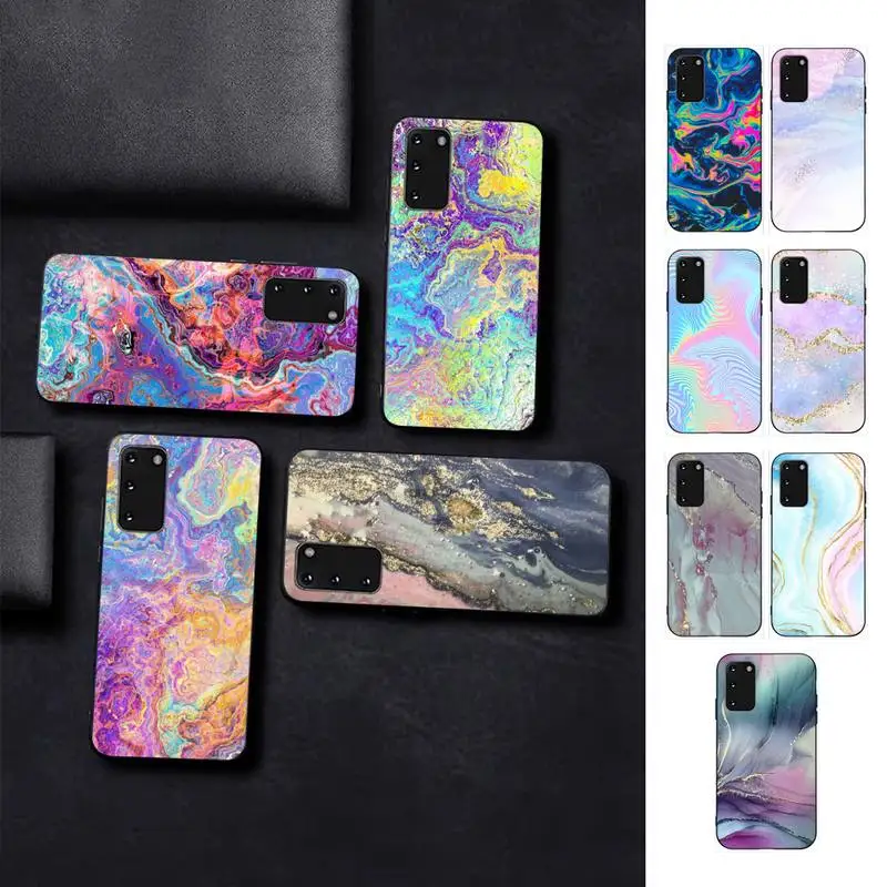 

Laser Gradual Color Marble Phone Case for Samsung S10 21 20 9 8 plus lite S20 UlTRA 7edge