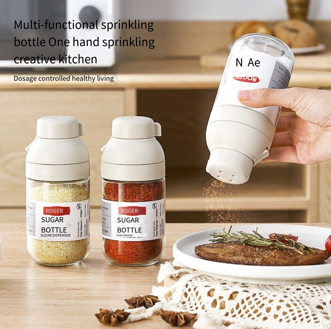 Многоразовая мельница для соли и перца специй ручная трав Регулируемый