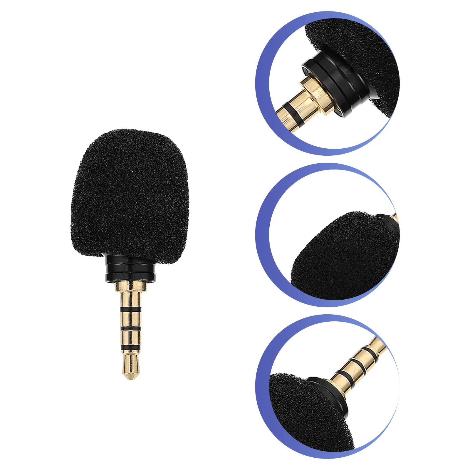 

1 PC Durable Small Portable Tablet Phone Microphone In-line Microphone Live Streaming Mic
